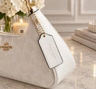 COACH Teri 2Way Shoulder Bag Signature Coated Canvas White