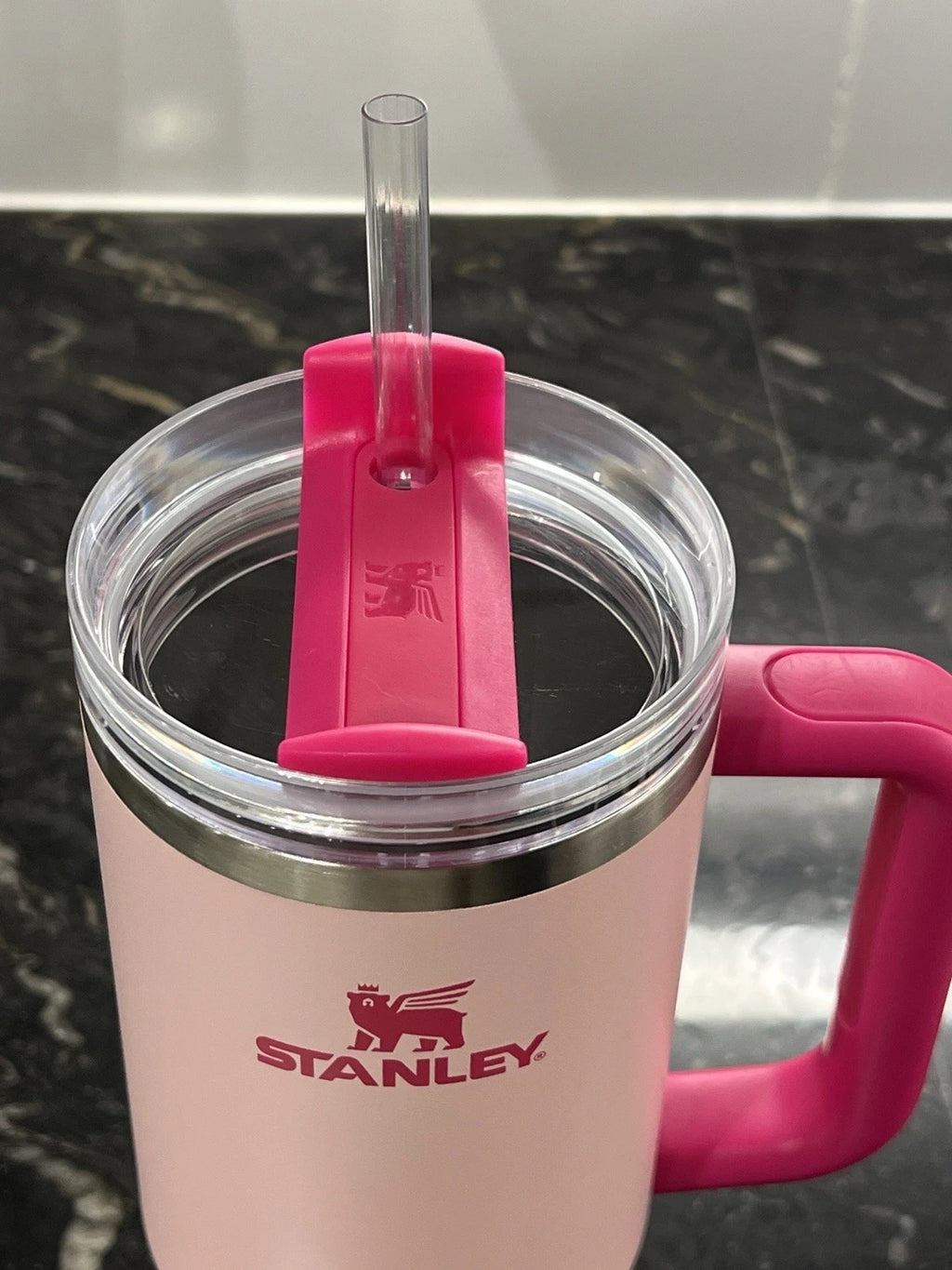 Stanley Flamingo Pink Quencher H2.0 FlowState 40oz Tumbler NEW Barbie Inspired